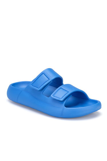 Ds Monapi.Mercan Sax Blue Orthopedic Eva Men's Velcro Slipper Sandals