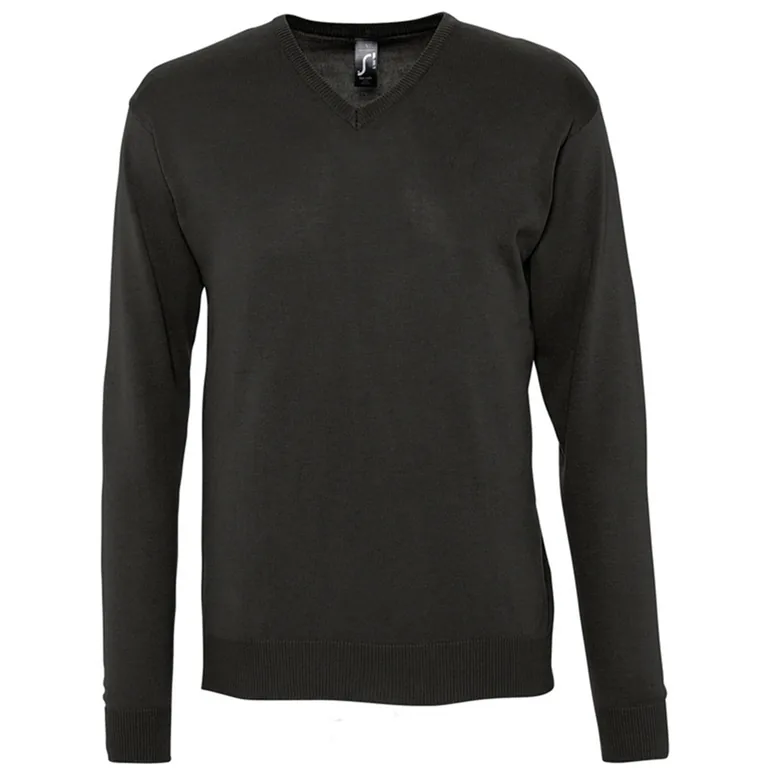 SOLS Mens Galaxy V Neck Sweater - Black