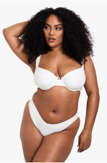 Plus Swimwear Essentials Balcony Bikini Top