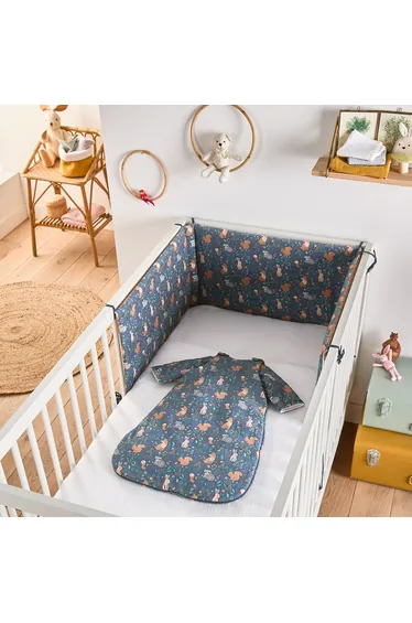 In the Woods Velvet Bed Bumper