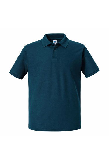 Russell Mens Authentic Eco Polo Shirt - Petrol Blue