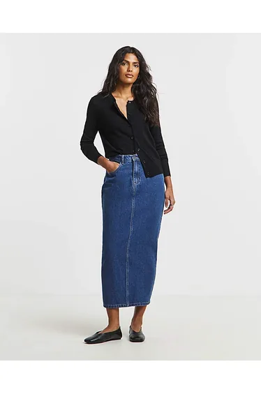 Mid Wash Midaxi Skirt