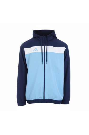 Men's adidas Tiro Essentials Woven Hoodie in Blue