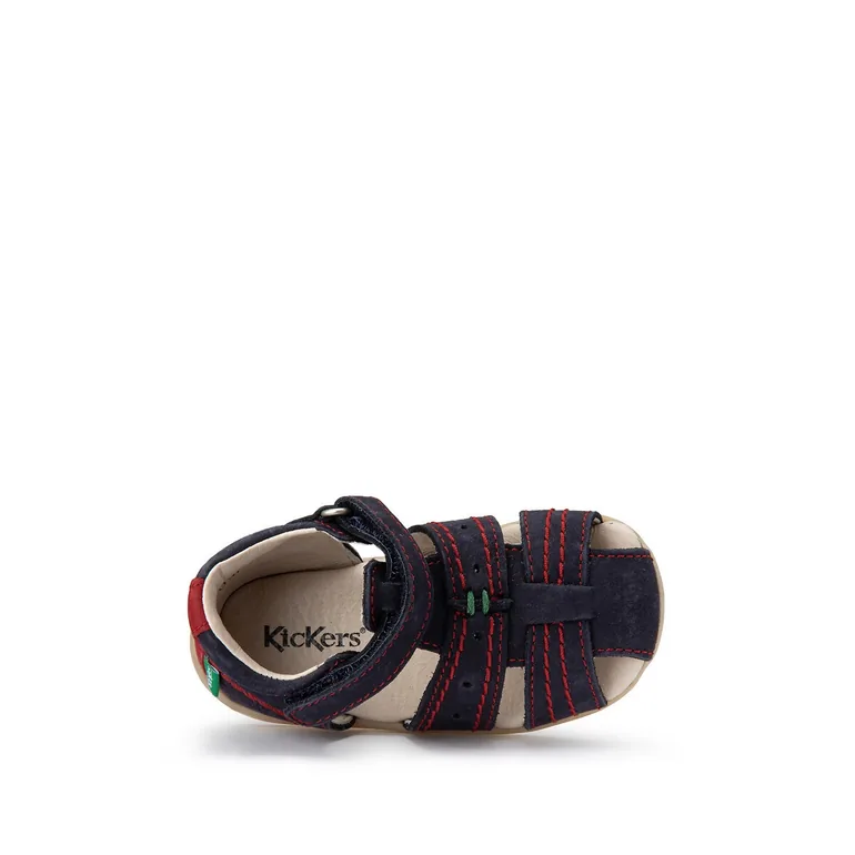 Kids Bigbazar-2 Suede Sandals with Touch 'n' Close Fastening - 3