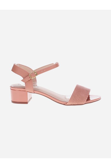 Open Toe Ankle Strap Block Heel Sandals