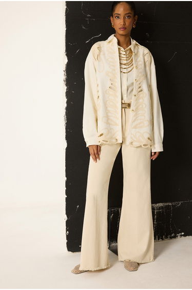 EMBROIDERED GABARDINE JACKET