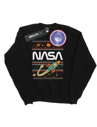 NASA Girls Fair Isle Sweatshirt - Black - 1