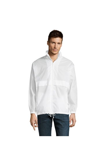 SOLS Surf Windbreaker Lightweight Jacket - White