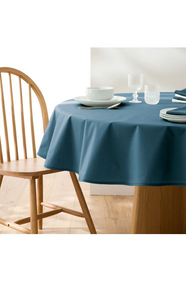 Scenario Round Soft 100% Coated Cotton Tablecloth