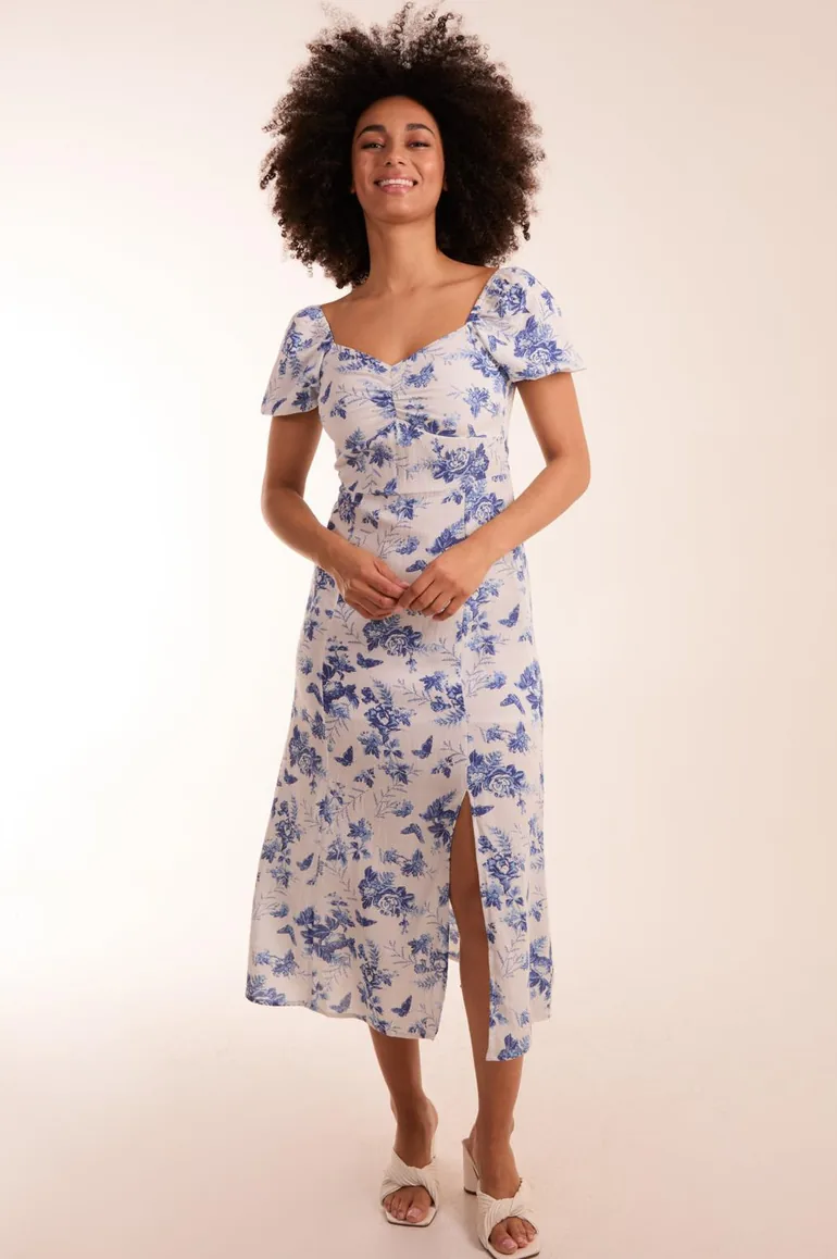 ruched bust puff sleeve dress Graduation Day Ruched Bust Puff Sleeve Dress