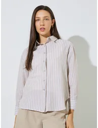 Pack of 2 - Striped Long Sleeve Shirt and Tank Set - 3