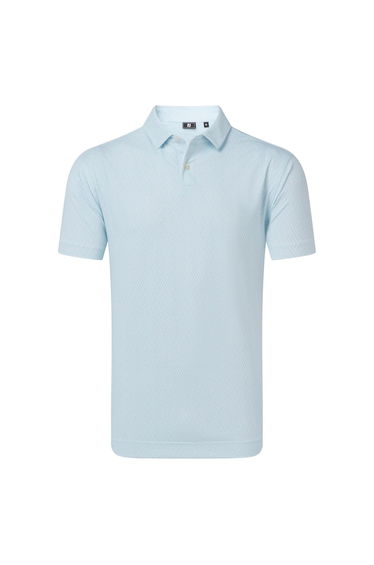 FootJoy Mens Geo Dot Print Polo Shirt - White