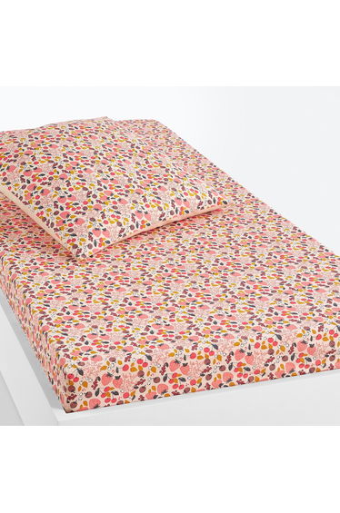 FRAISE Fruit-Print Child's Cotton Fitted Sheet