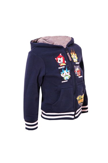 Yo-Kai Watch Boys Characters Full Zip Hoodie - Navy Blue