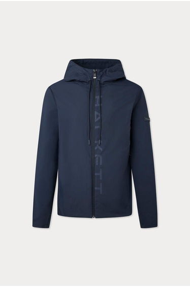 Hackett Sport Lightweight Full Zip Hooded Jacket Navy