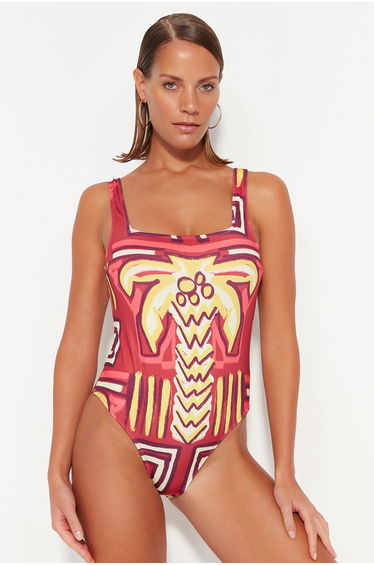 Swimsuit - Multi-color - Ethnic pattern