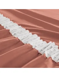 ستارة قطن مزموم لون بني - 7