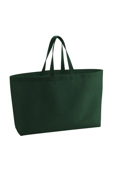 Westford Mill Canvas Oversized Tote Bag - Bottle Green