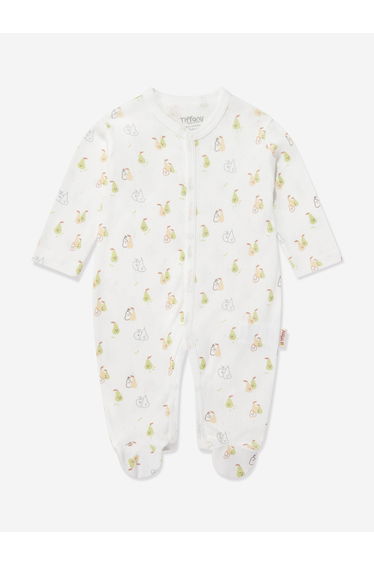 Tiffany Baby Pear Print Babygrow in Ivory