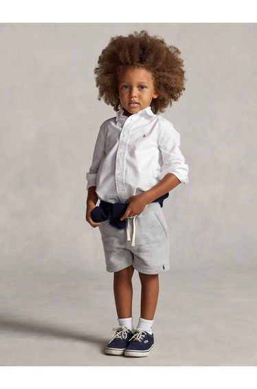Ralph Lauren Boys Logo Oxford Shirt in White