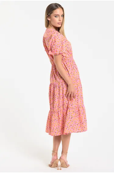 فستان ليكوريش متعدد الالوان ميدي