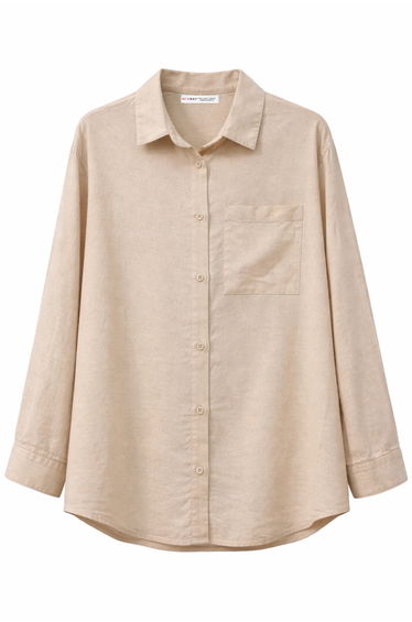 Mixray Oversize Linen Blend Shirt