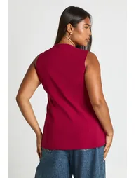 Plus Gold Button Trim Waistcoat - 1