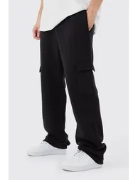 Tall Relaxed Fit Cargo Jogger - black