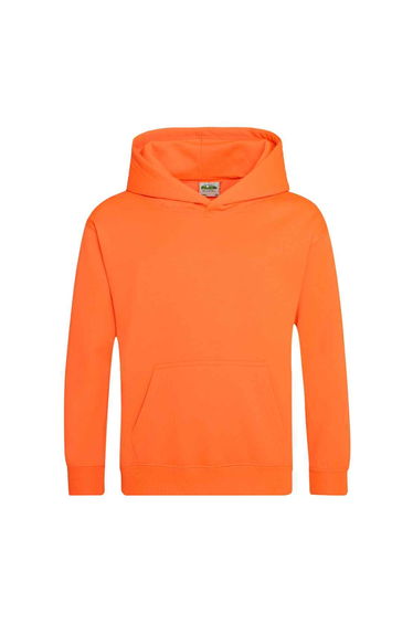 Awdis Childrens/Kids Electric Hoodie - Electric Orange