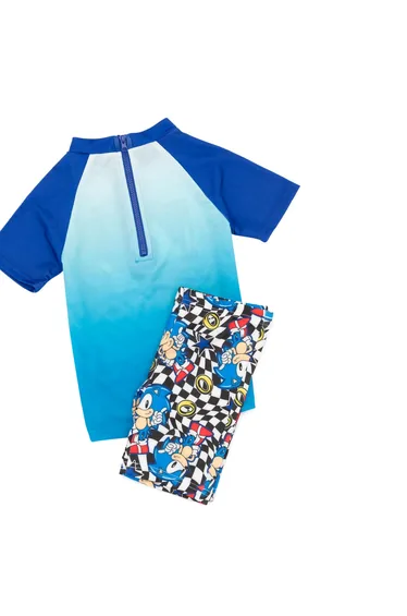 بدلة سباحة باللون الأزرق