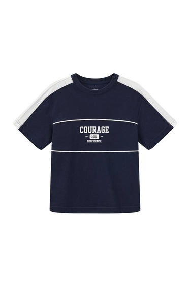Unisex Sporty Contrast Panel T-Shirt