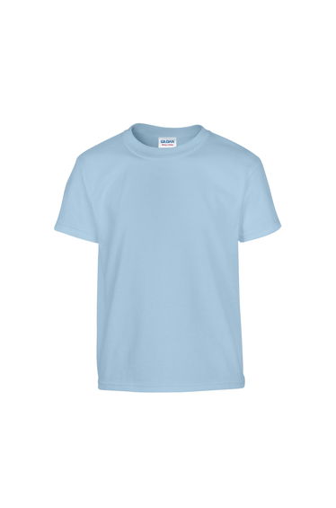 Gildan Childrens/Kids Plain Cotton Heavy T-Shirt - Light Blue