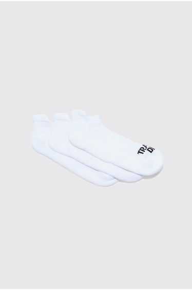 Active Training Dept Cushioned Trainer 3 Pack Socks - white
