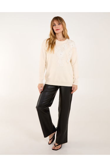 Flower Diamante Jumper