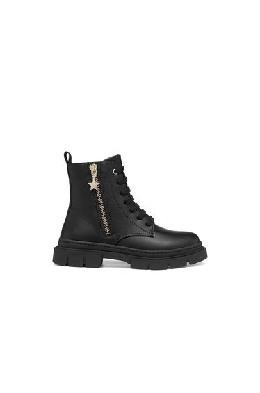 Kids Karsyn Zip-Up Lace-Up Ankle Boots