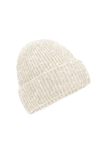 Beechfield Womens/Ladies Marl Ribbed Beanie - Almond