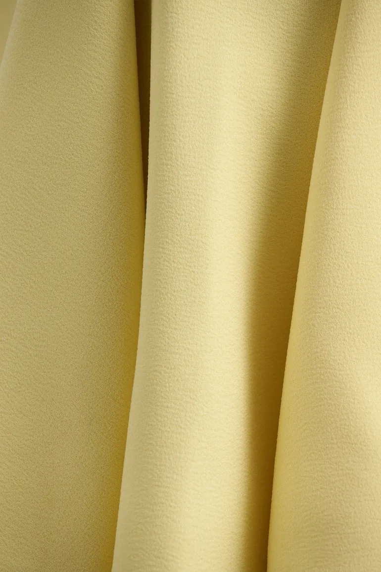 فستان قصير بكشكش - أصفر - 5