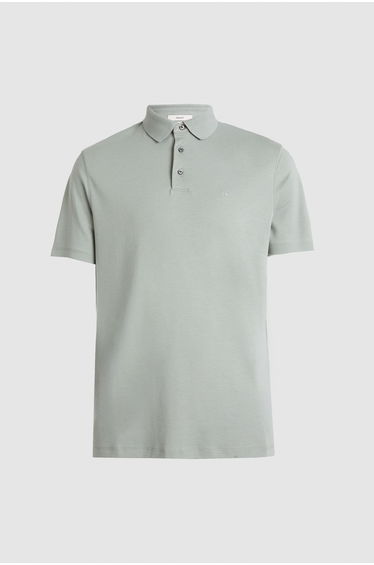 Supima Chest Embriodered Polo Ecru