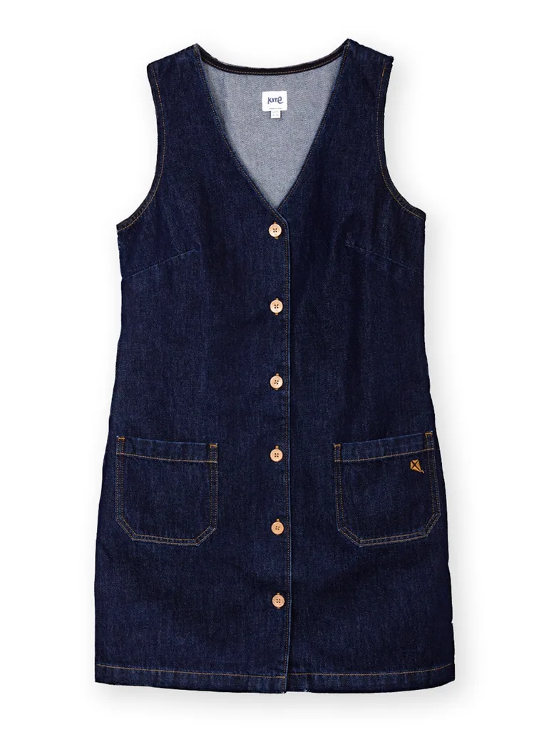 Purewell denim pinafore dress - 1