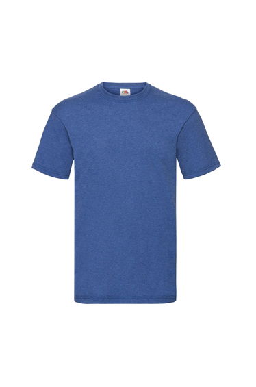 Fruit of the Loom Mens Valueweight Heather T-Shirt - Retro Royal