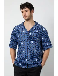 Beach AOP Shirt Blue - 3