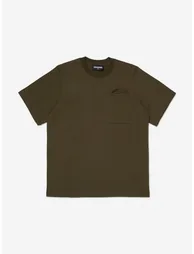 تيشيرت أطفال بجيوب لون أخضر