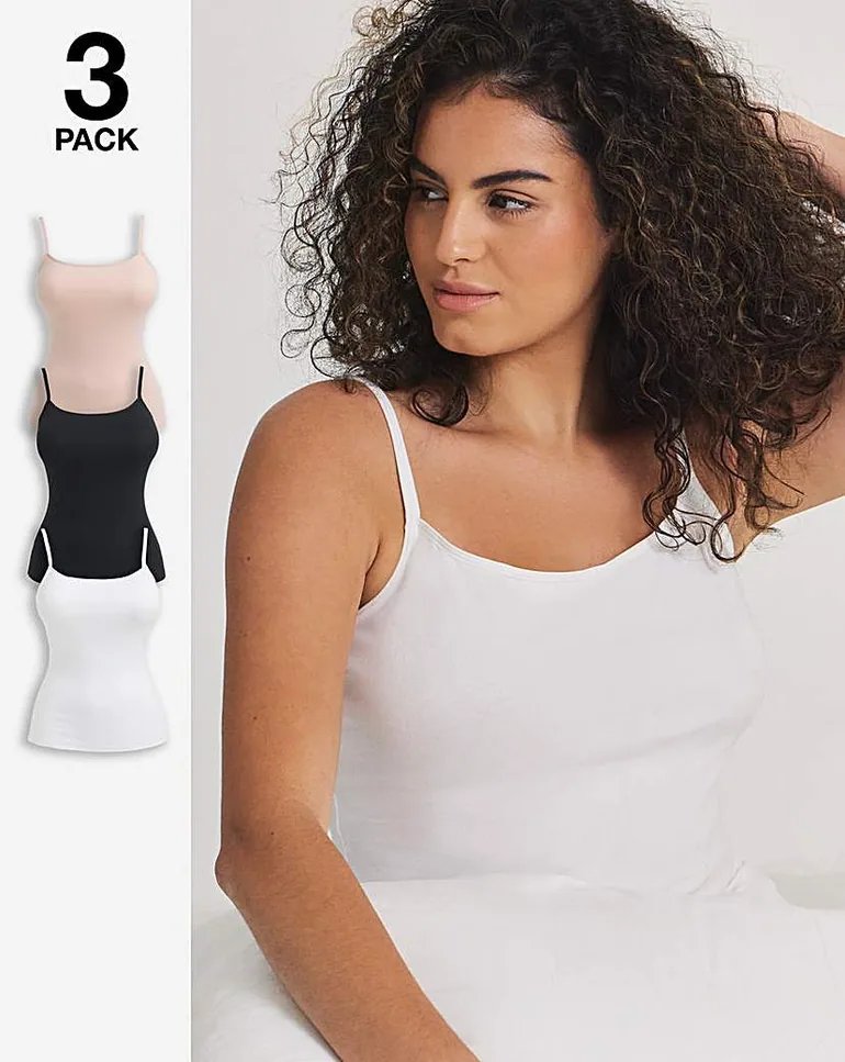 3 Pack Cotton Vests