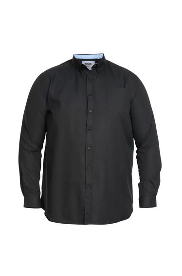 Duke Mens Richard Oxford Kingsize Long-Sleeved Shirt - Black