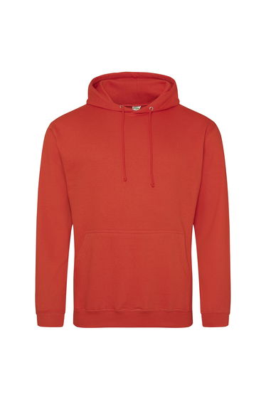 Awdis Mens College Hoodie - Sunset Orange
