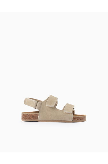 Cork Sandal Leather Light Beige