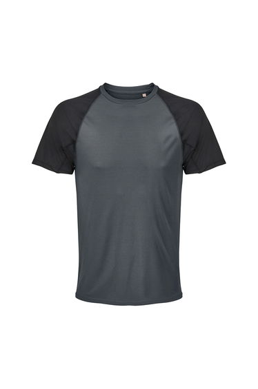 SOLS Unisex Adult Performance Ripstop T-Shirt - Black/Charcoal