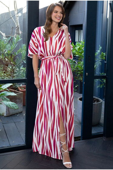 Oversized Split Front Maxi Dress
