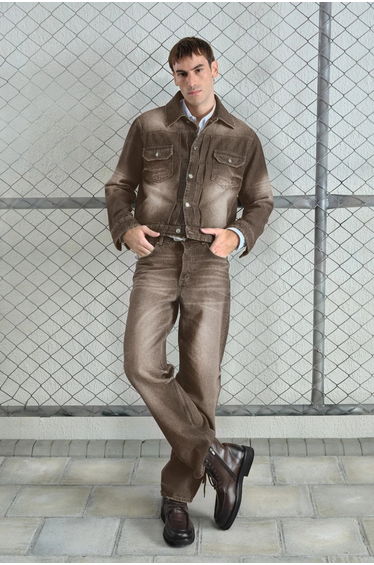 GIESTO Denim Jacket with Pockets