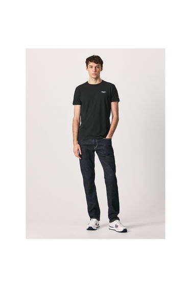 Original Basic Stretch T-Shirt in Cotton with Crew Neck